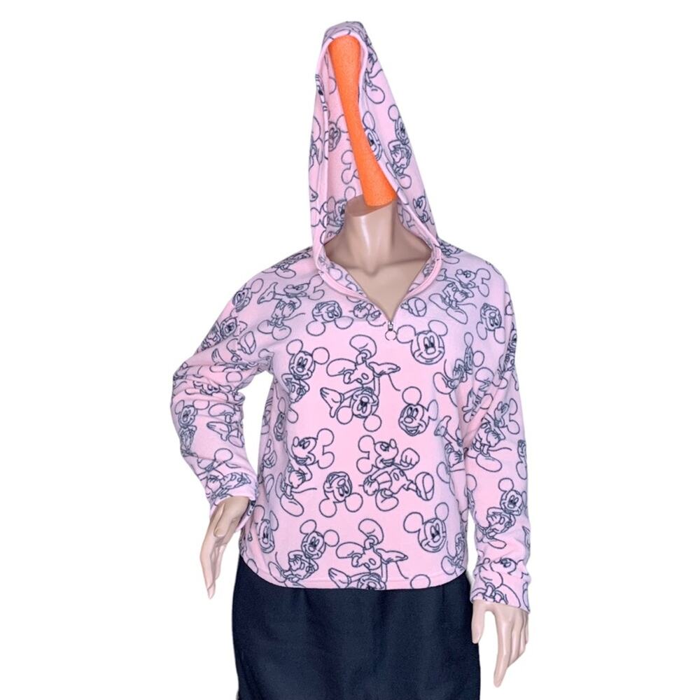 Disney Mickey Mouse Hoodie Blush Pink Size XXL - Picture 6 of 11